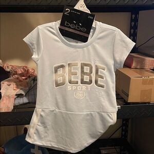 Bebe Sport Kids Light Blue Short Sleeve Tee